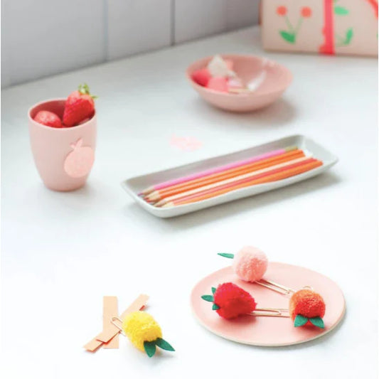 Meri Meri Fruit Pom Pom Jumbo Paper Clips