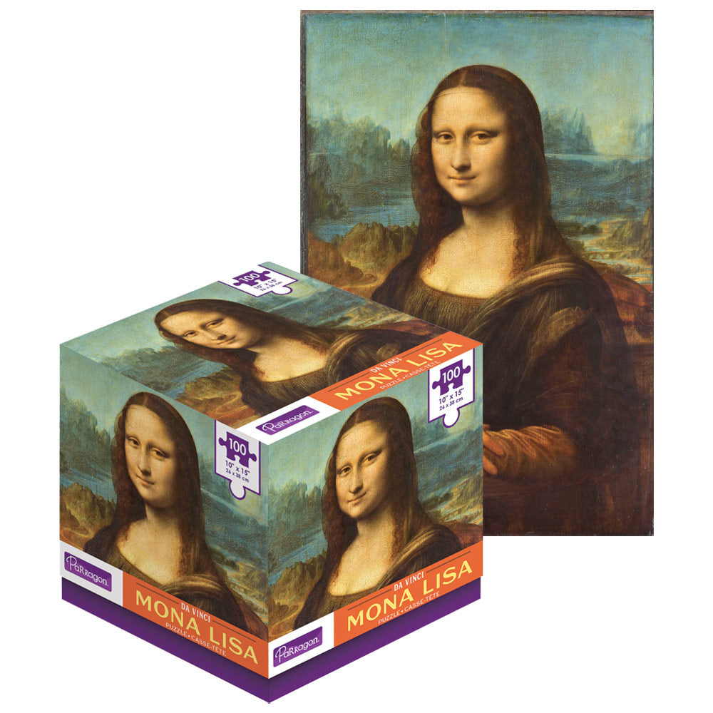 Da Vinci Mona Lisa 100-Piece Puzzle in Cube