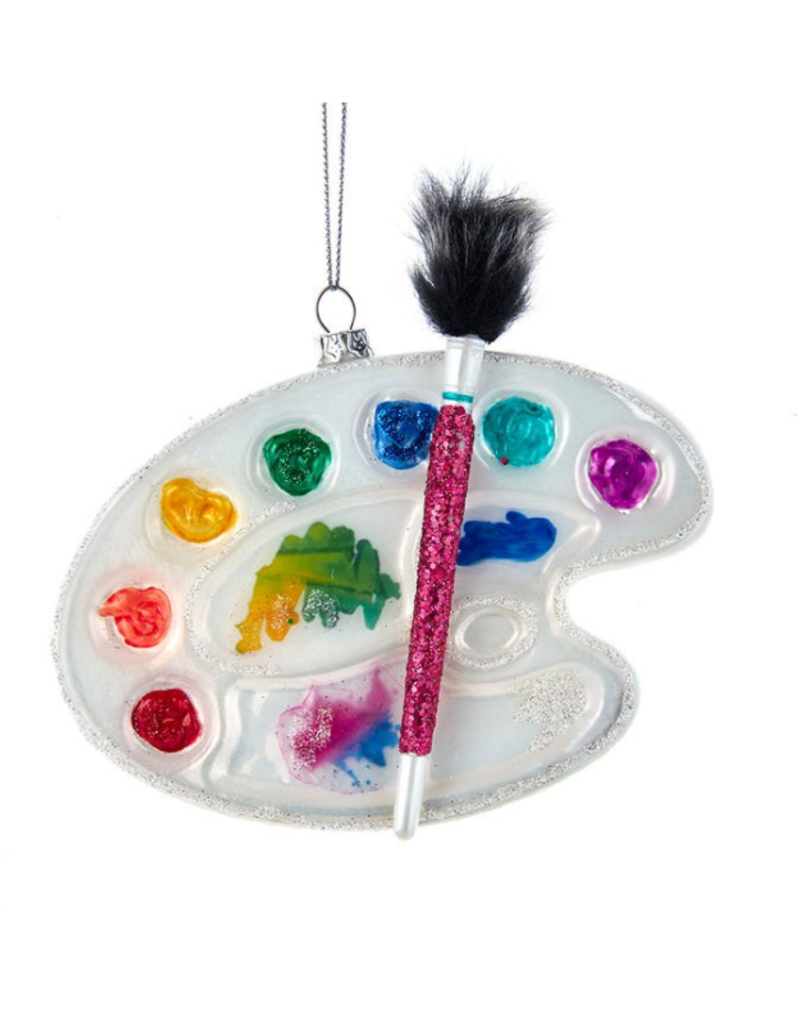 Glass Paint Palette Ornament