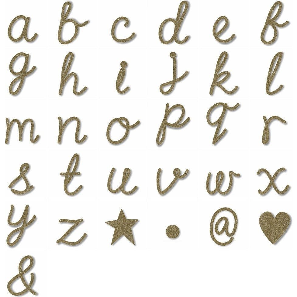 Meri Meri – Gold Glitter Letter Acrylic Bunting