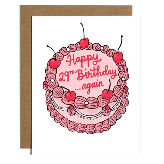 Happy 29Th Bday Again Card