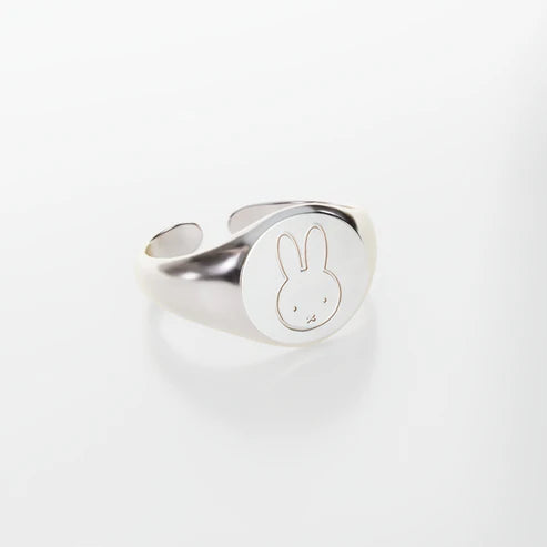 Miffy Signet Adj Ring Sterling Silver