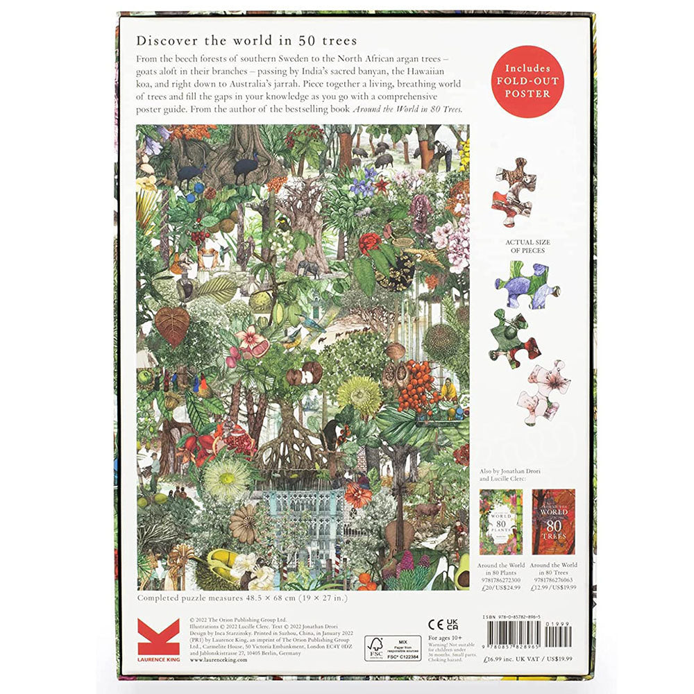 Around the World in 50 Trees 1000 Piece Puzzle