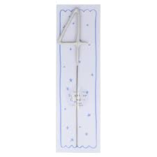 MERI MERI MINI SILVER SPARKLER NUMBER CANDLES