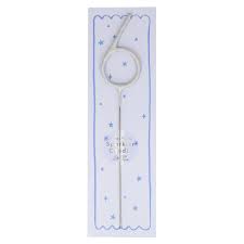 Meri Meri Silver Sparkler Numbers 0 to 9 Candles