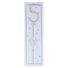 Meri Meri Silver Sparkler Numbers 0 to 9 Candles