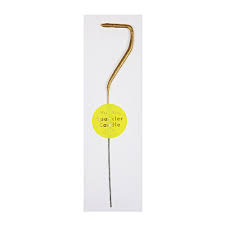 Meri Meri Mini Number Gold Sparkler Candle