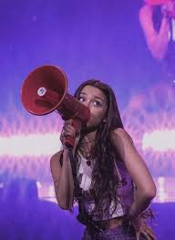 olivia Rodrigo's red megaphone