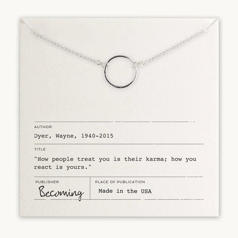Karma Necklace Gold Fill