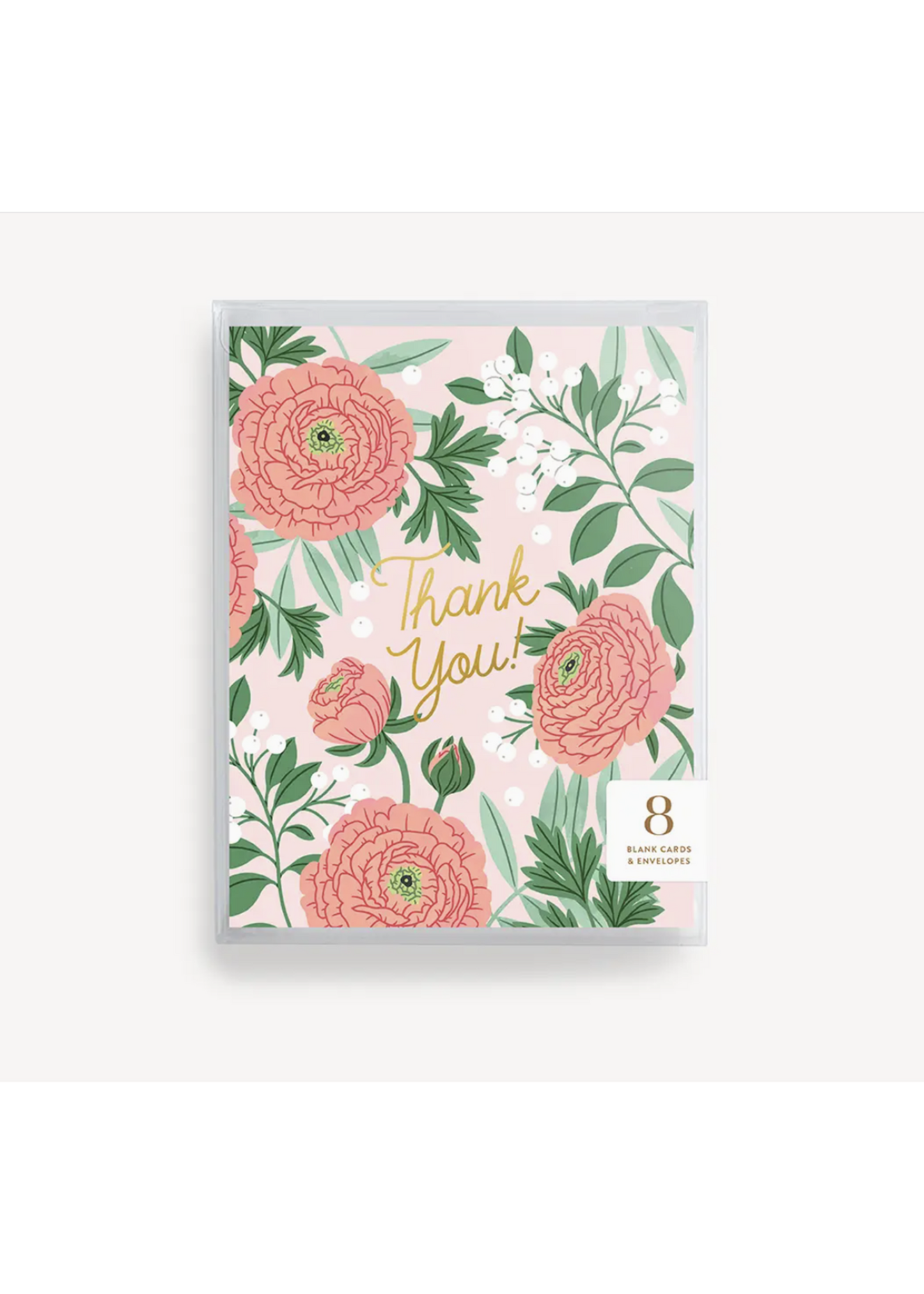 Ranunculus Thank You Box Card