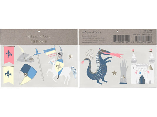 Meri Meri Dragon Knights Tattoos