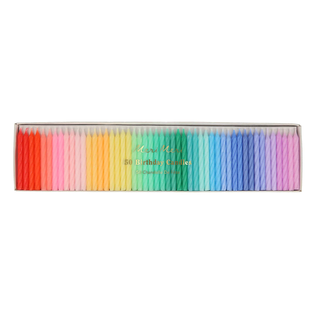 Meri Meri Rainbow Twisted Mini Candles