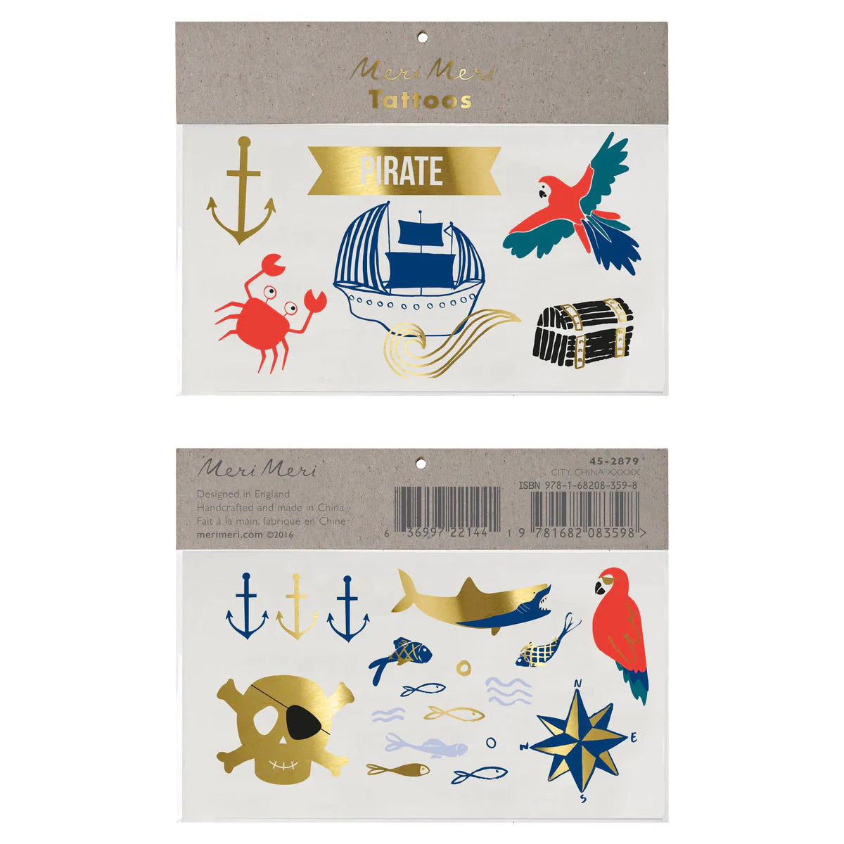 Meri Meri Pirates Bounty Tattoos