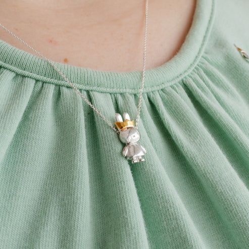 Miffy Sterling Silver New Year Medallion Necklace