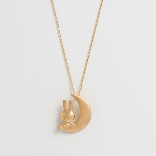 Miffy In The Moon Gold Vermeil Pendant