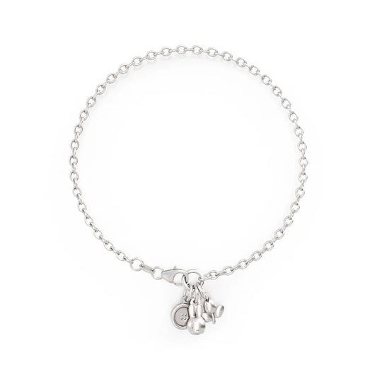 Miffy Sterling Silver Triple Charm Bracelet Set