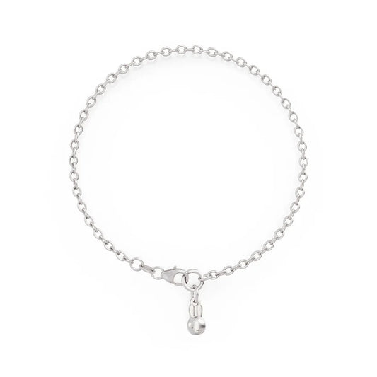 Miffy Sterling Silver Chain Bracelet/ Mini Charm