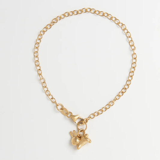 Miffy Year Of The Rabbit Charm Bracelet Gold Vermeil