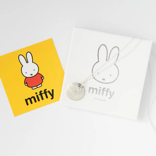 Miffy Large Disc Necklace Sterling Silver