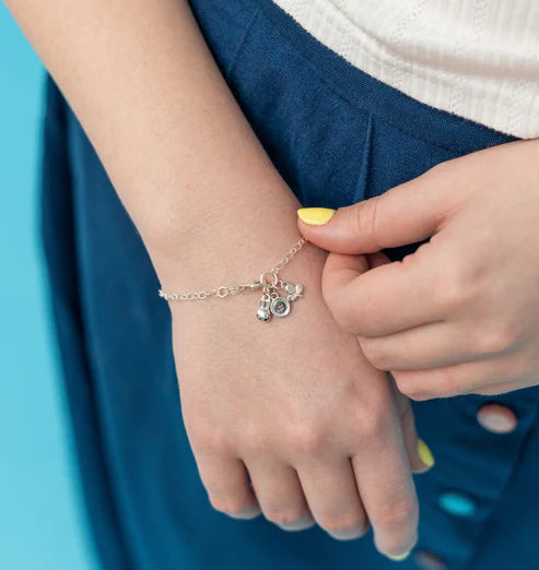 Miffy Sterling Silver Triple Charm Bracelet Set