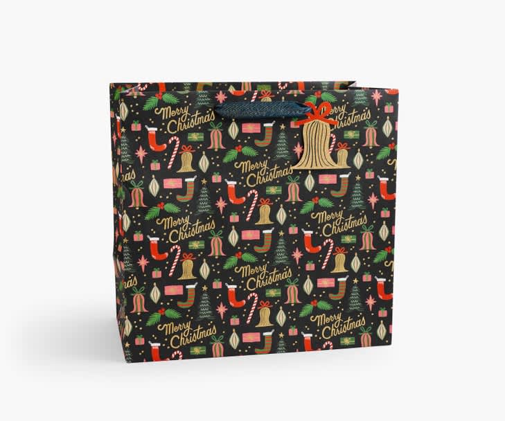 Rifle Paper Co - Deck The Halls Lg Gift Bag