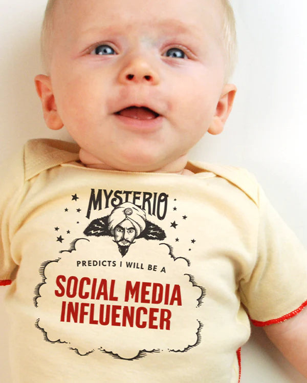 How We Describe Mysterio's Future-Telling Baby T-shirt
