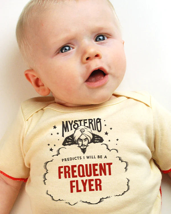 How We Describe Mysterio's Future-Telling Baby T-shirt