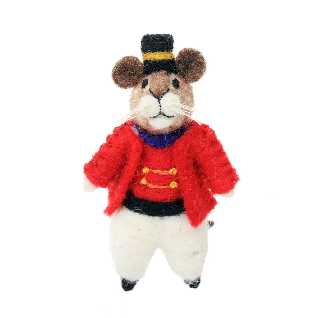 Felt Mouse Ornament - Nutcracker Mouse