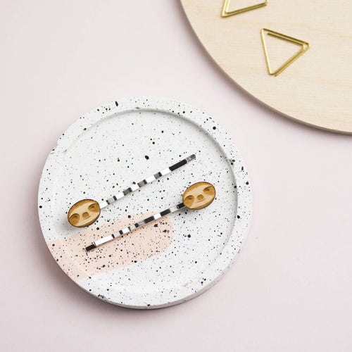 Wooden Sloth Hair Slides - Front & Company: Gift Store