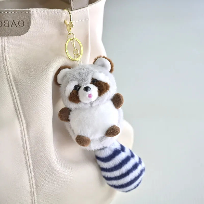 Raccoon Plush Keychain