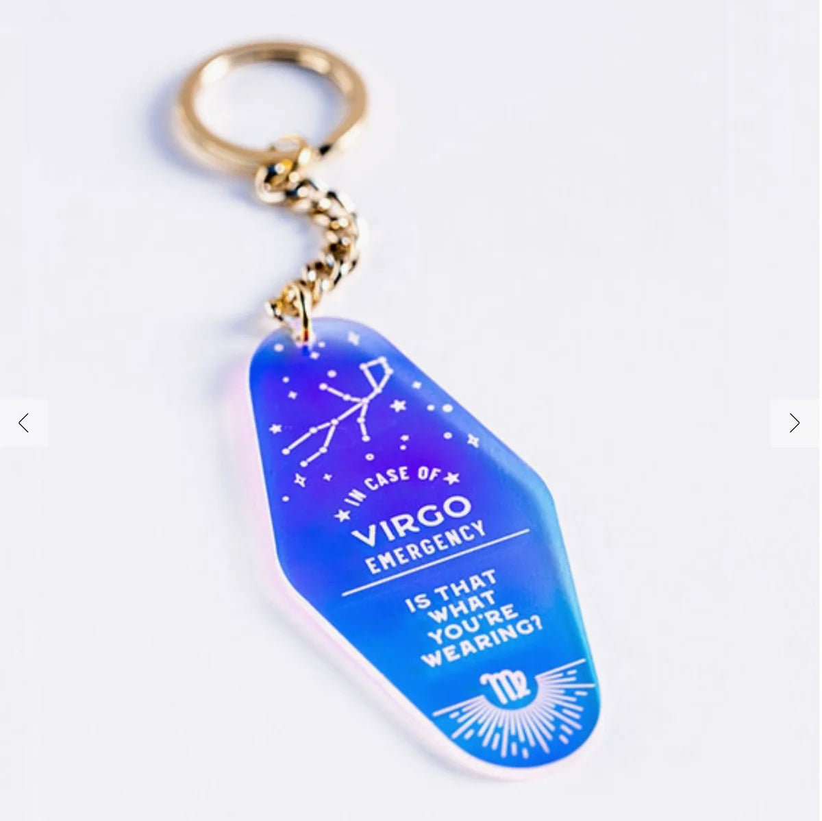 Zodiac Holographic Keychain
