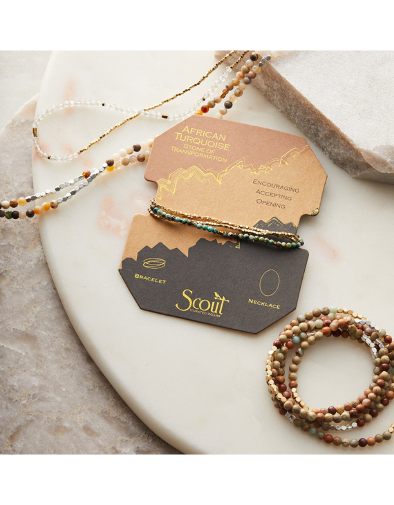 Delicate Stone Bracelet Blu Howlite/Silver