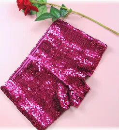 Solid Color Sequin Knitting Shorts Assorted colour