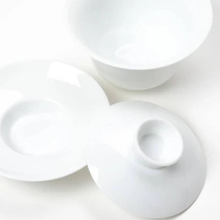 Silk Gaiwan Wht Teacup