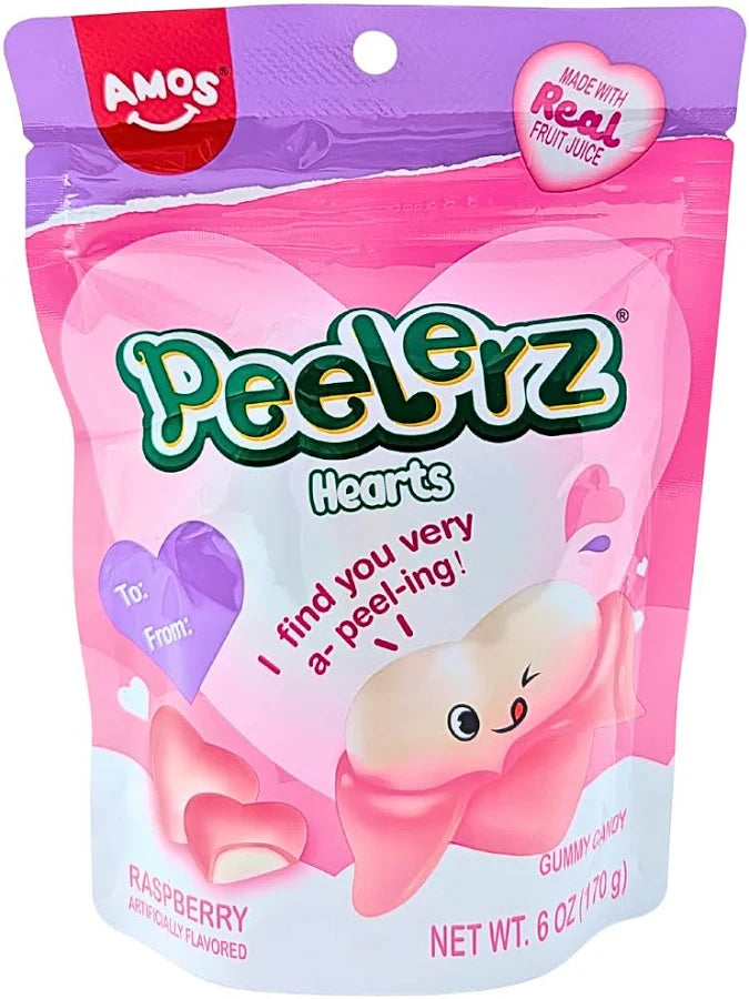 Amos Peelerz Hearts Gummy 6oz