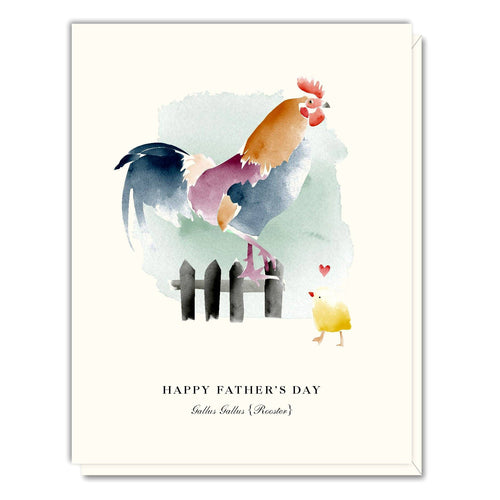 Father's Day Rooster Card - Front & Company: Gift Store