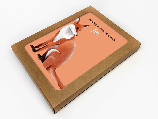 You're a Stone Cold Fox Pun Love Card