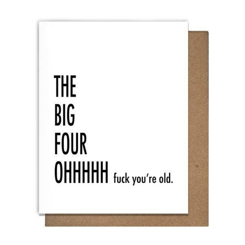 Four Oh - Birthday Card - Front & Company: Gift Store