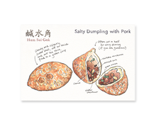 Load image into Gallery viewer, Salty Dumpling with Pork Dim Sum Postcard
