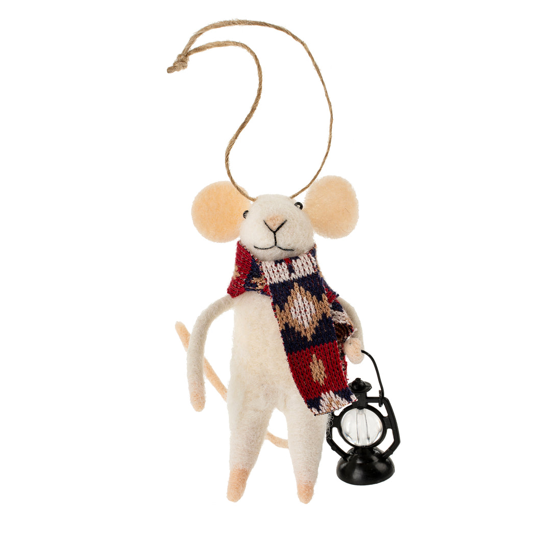 Felt Mouse Ornament - Nordic Noah Mouse