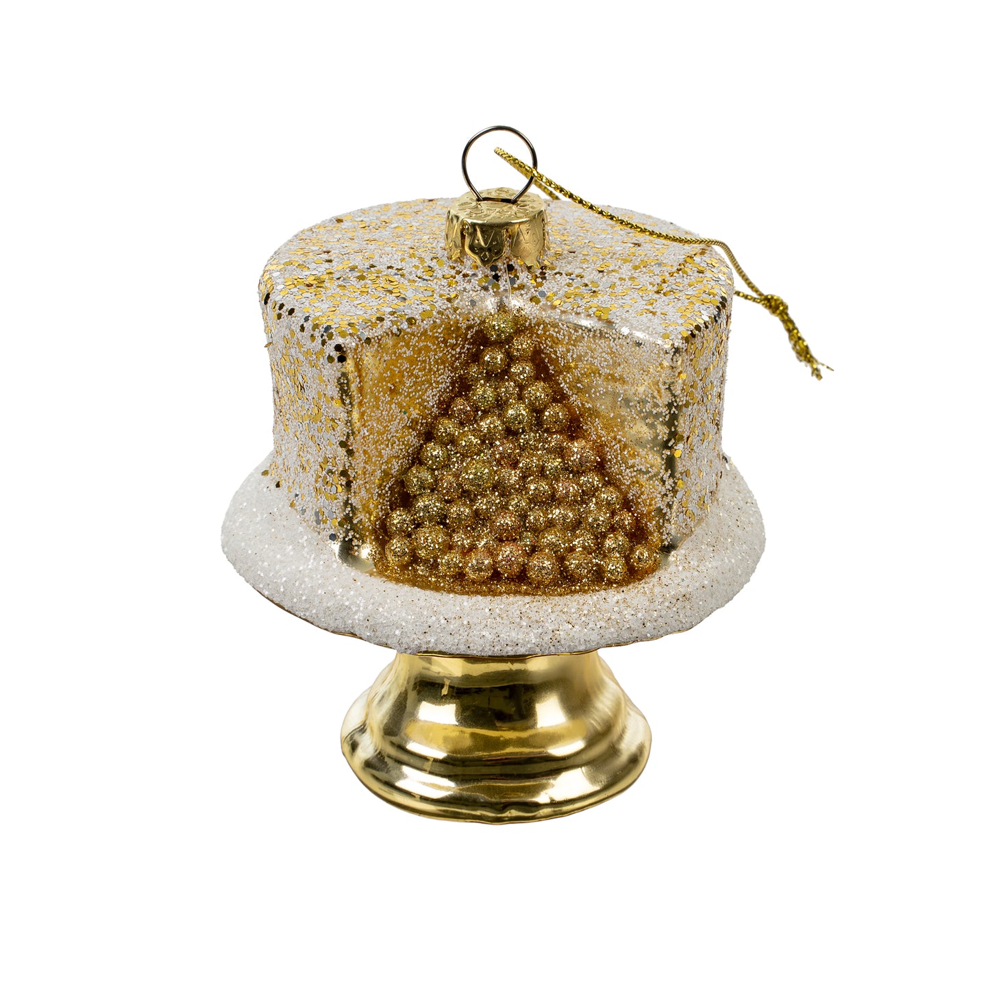 Glitter Cake Orn