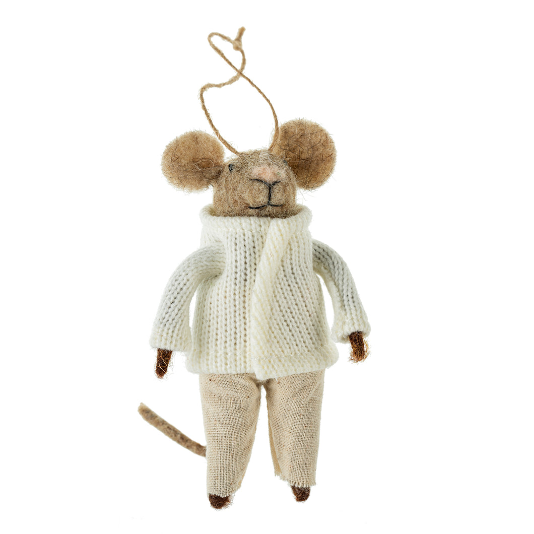 Felt Mouse Ornament - Hibernal Harrison Mouse