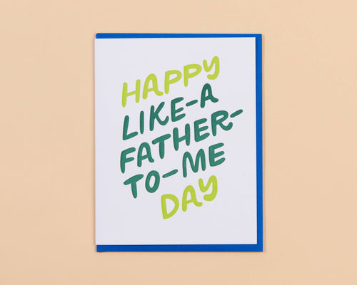 Like a Father Father's Day Letterpress Greeting Card - Front & Company: Gift Store