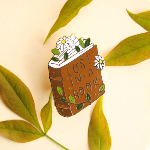 Lost in a Book Enamel Pin - Front & Company: Gift Store