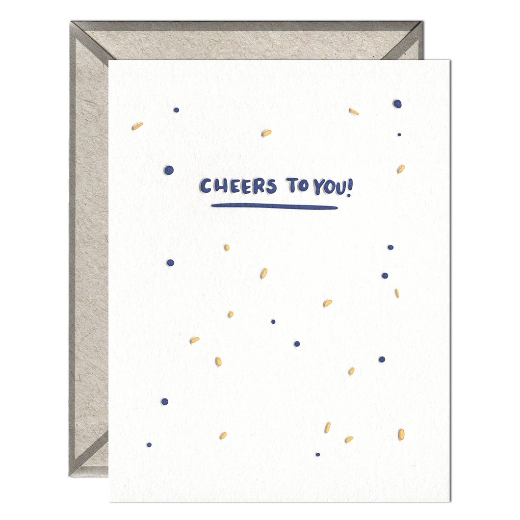 Cheers to You - Congrats + Celebrations card