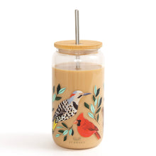 Load image into Gallery viewer, Feathered Friends Birds Glass Can
