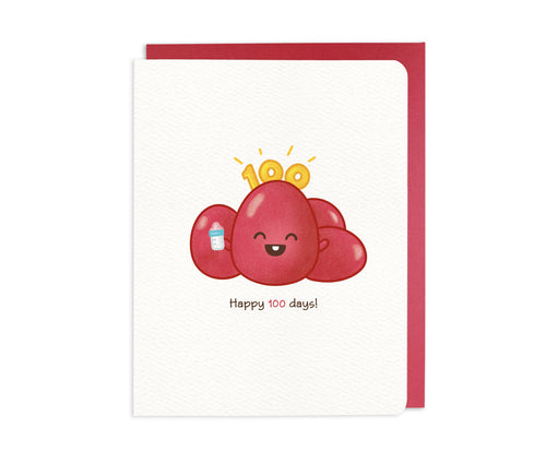 Happy 100 Days! – Red Egg card - Front & Company: Gift Store