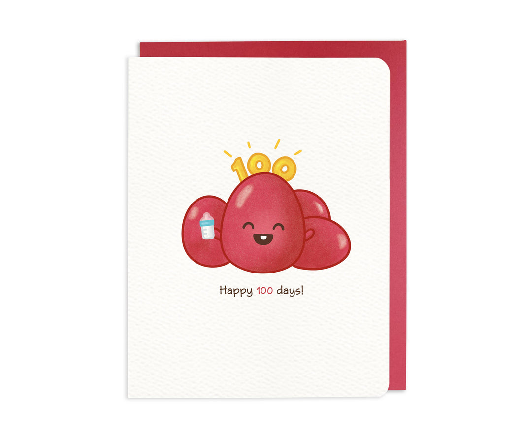 Happy 100 Days! – Red Egg card