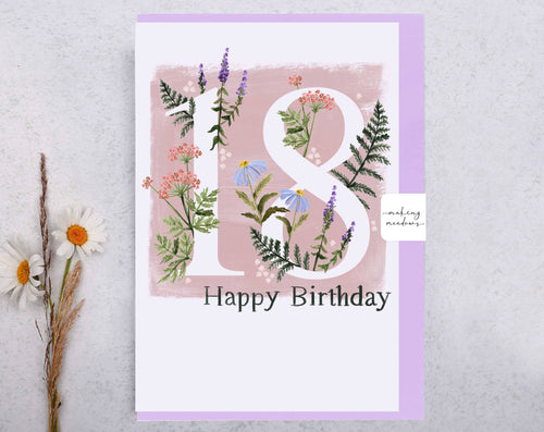 Milestone Birthday Greeting Card | Happy 18th Birthday - Front & Company: Gift Store