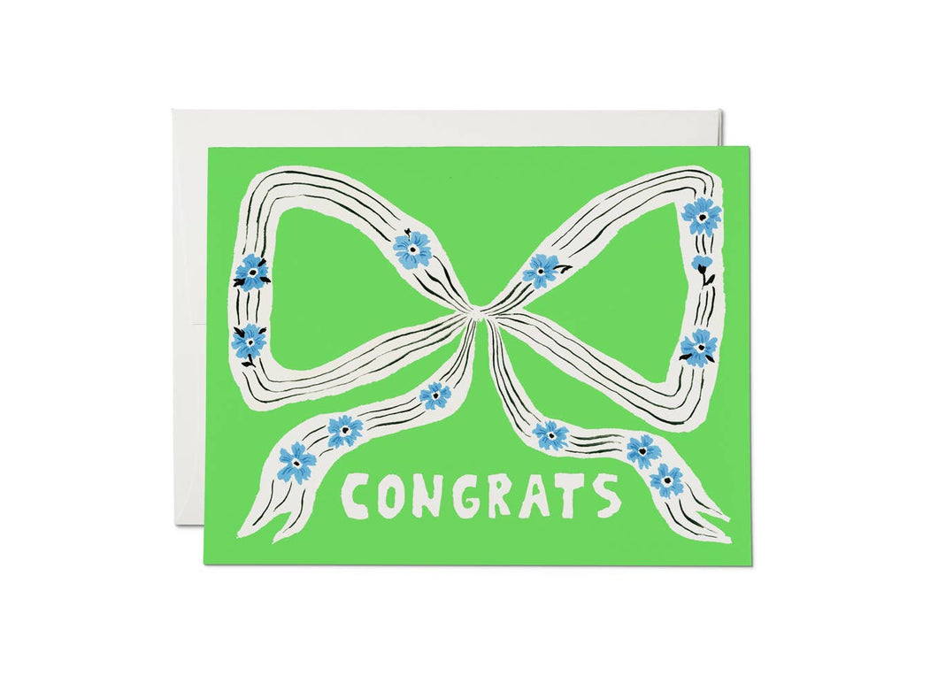 Perfect Bow Congrats greeting card